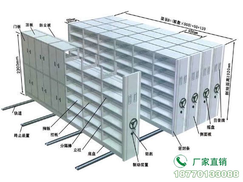 红河州导轨式档案专用柜